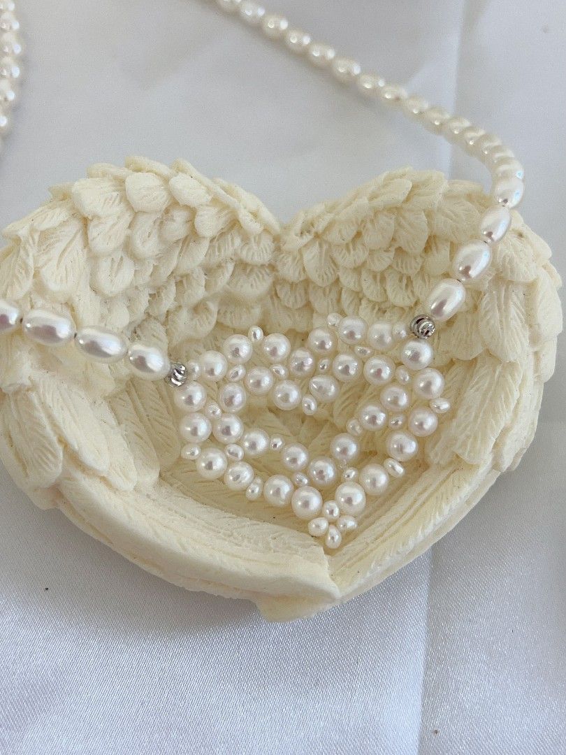 #PN1154 Freshwater Pearl Necklace| Braided Heart| One of A Kind| Give You My Heart 💓| Perfect for Gift