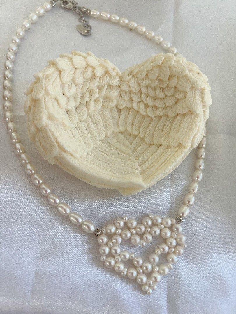 #PN1154 Freshwater Pearl Necklace| Braided Heart| One of A Kind| Give You My Heart 💓| Perfect for Gift