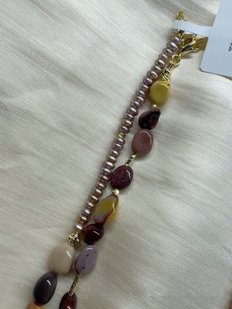 #PN621 Freshwater Pearl & Crystal Necklace |High-quality Amethyst Cube| Faceted Citrine Cube| Champagne Coin Pearl| Ocean Jasper Freeform | Big Golden Amber Freeform