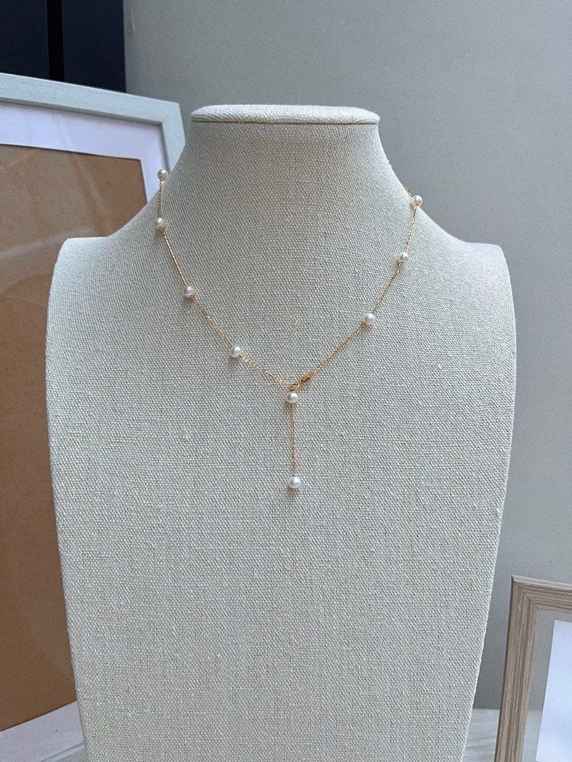 #PN672 Freshwater Pearl Necklace| Star Sky Design| Adjustable Length | Classic Eternity