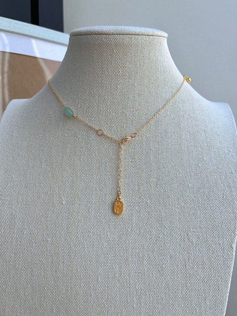 #PN678 Traditional Style |Flower on Branch Design| Freshwater Pearl Necklace | Natural Stone| Lute Shaped| Rice Lustrous Pearl