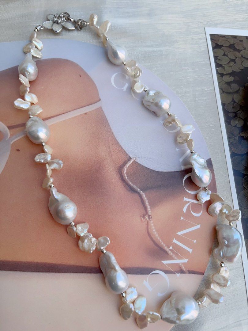 #PN867 Freshwater Pearl Necklace | Fishtail Baroque| Petals| A Little Luxe Goes For| Birthday Gift 🎁