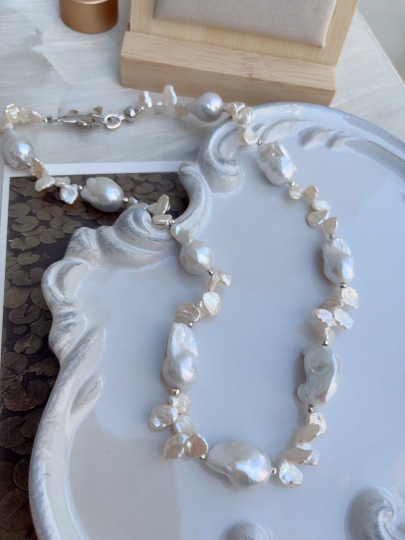 #PN867 Freshwater Pearl Necklace | Fishtail Baroque| Petals| A Little Luxe Goes For| Birthday Gift 🎁