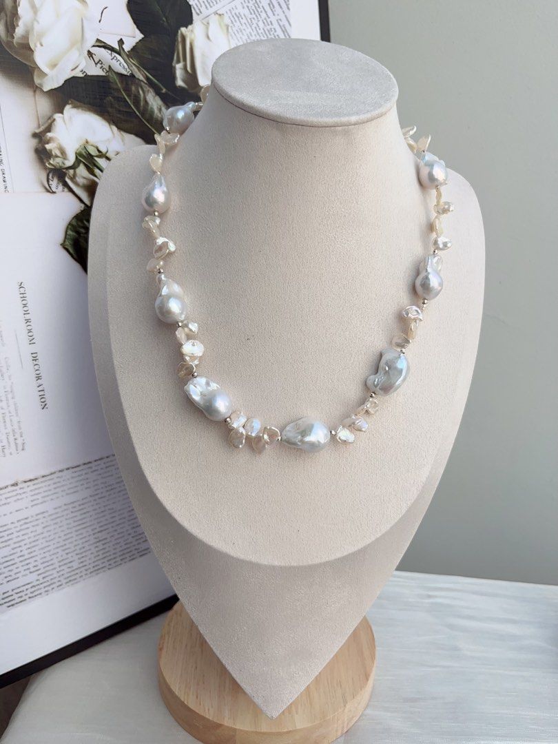 #PN867 Freshwater Pearl Necklace | Fishtail Baroque| Petals| A Little Luxe Goes For| Birthday Gift 🎁