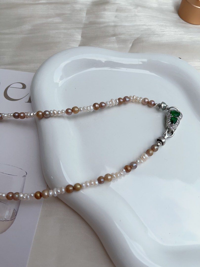 #PN896 [Customer Appreciation] [Floral Series] Freshwater Pearl Necklace | Golden Splash | Fishtail Baroque | Petals| Baby Pearl| Just What Your Wardrobe Lacks