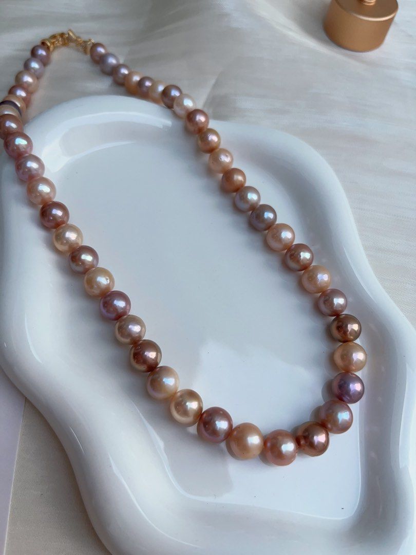 #PN935 Freshwater Pearl Necklace | Colourful Candy Palette | 9mm-10mm| 42cm| Lustrous | Mixed Shades| Who Doesn’t Like It