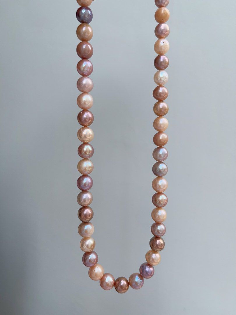 #PN935 Freshwater Pearl Necklace | Colourful Candy Palette | 9mm-10mm| 42cm| Lustrous | Mixed Shades| Who Doesn’t Like It