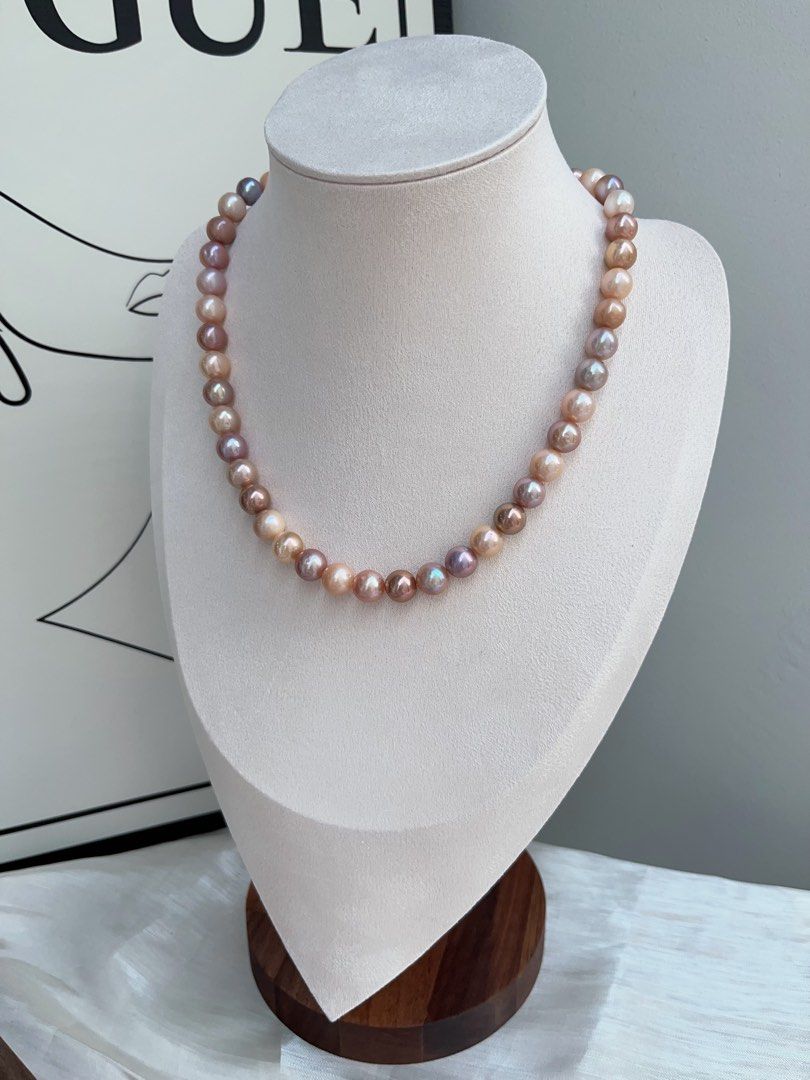 #PN935 Freshwater Pearl Necklace | Colourful Candy Palette | 9mm-10mm| 42cm| Lustrous | Mixed Shades| Who Doesn’t Like It