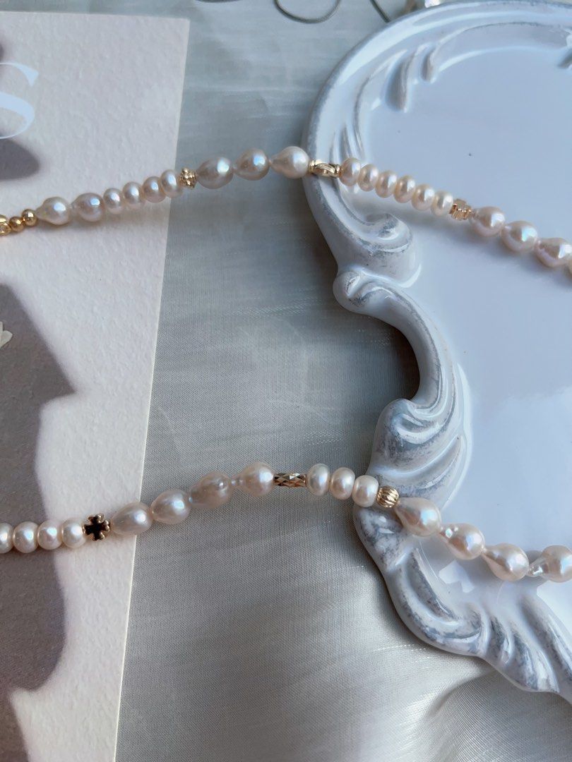 #PN949 Freshwater Pearl Necklace | Gourd, Abacus, Waterdrop Baroque Pearl | Lustrous | Beauty Born from the Sea| 47cm
