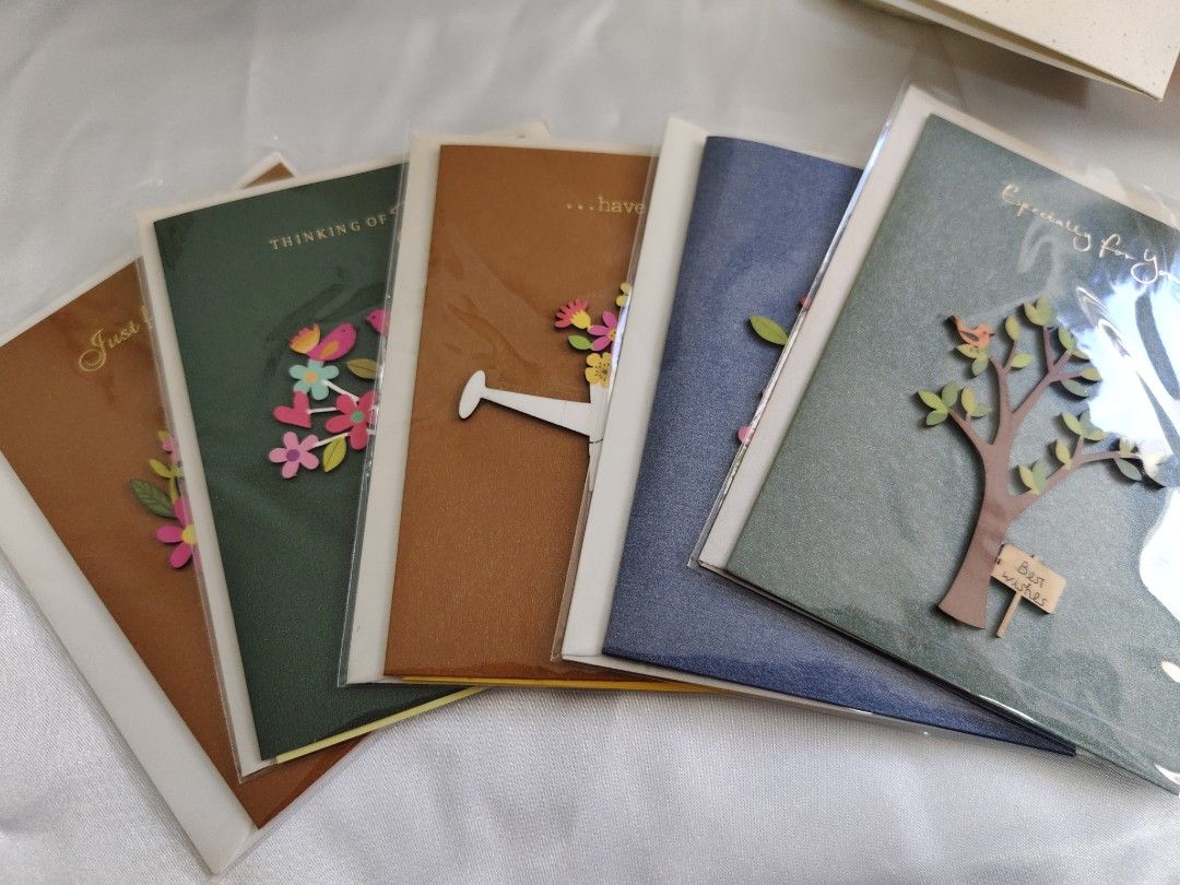 Thank You Greeting Cards with 3D Floral Designs| Gift Cards with Envelope and Message Paper| Just For You| Have A Good Day| For Jewelry Orders from the Store