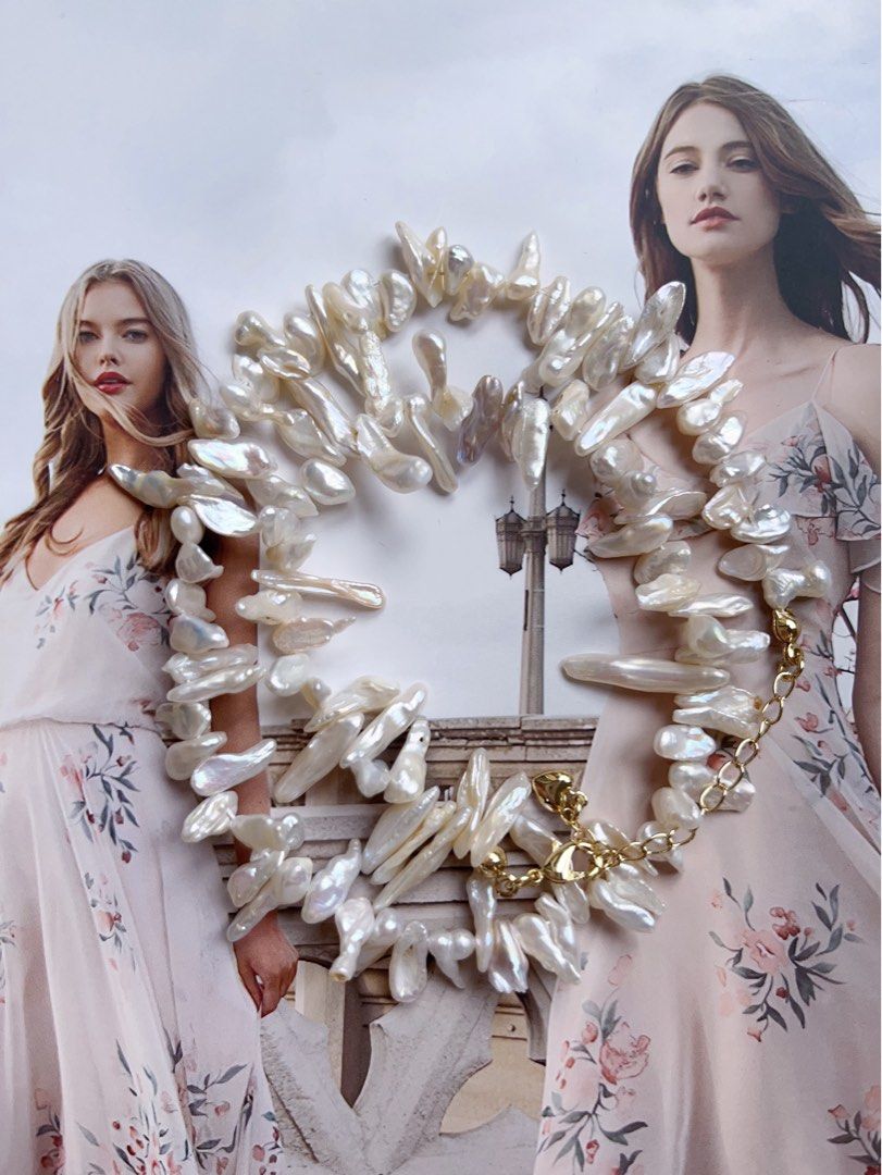 #PN546 Tree Roots|Freshwater Pearl Necklace | Baroque Pearl |Irregular Stick Shaped |Tree Branches