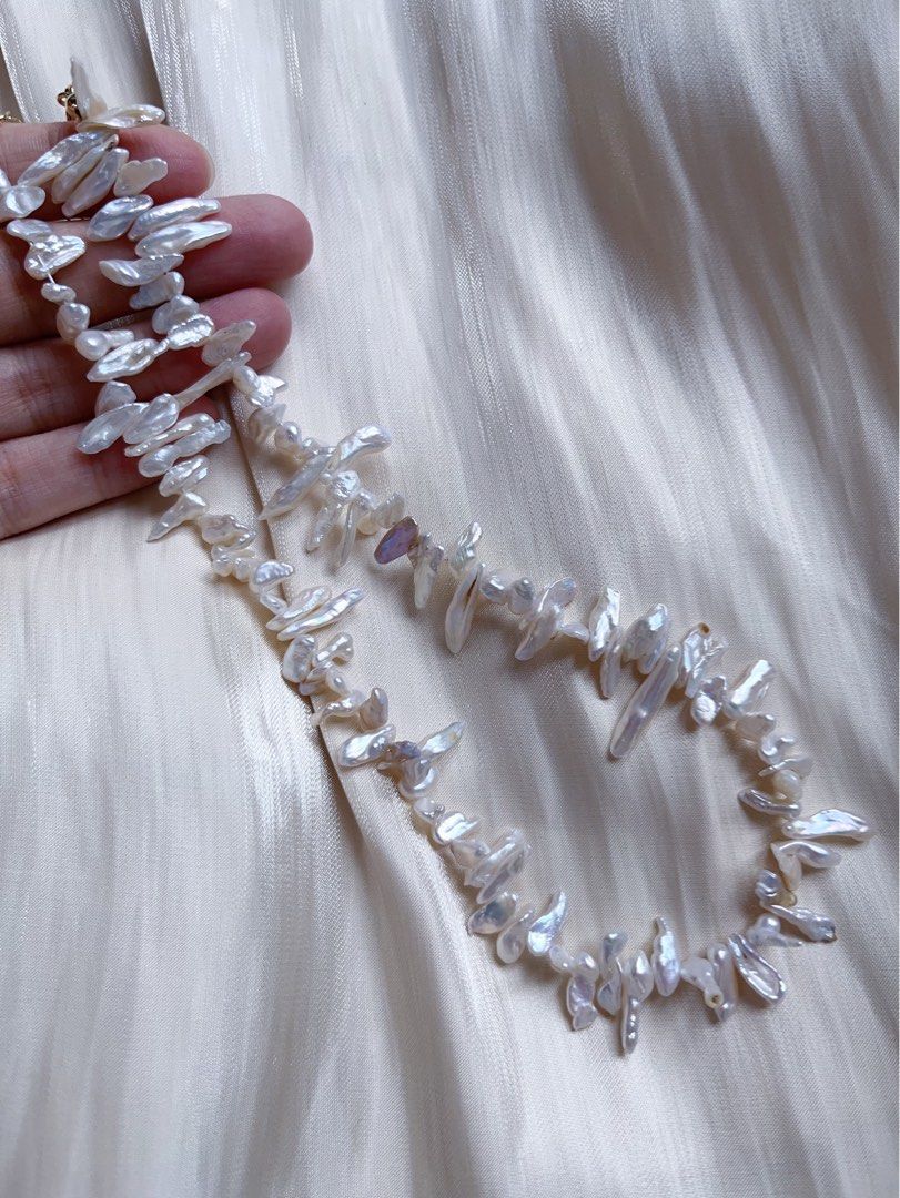 #PN546 Tree Roots|Freshwater Pearl Necklace | Baroque Pearl |Irregular Stick Shaped |Tree Branches