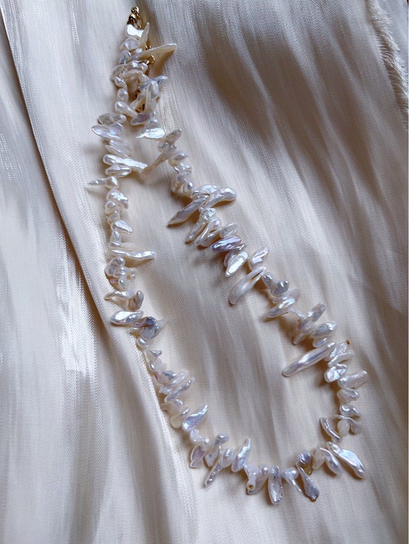 #PN546 Tree Roots|Freshwater Pearl Necklace | Baroque Pearl |Irregular Stick Shaped |Tree Branches