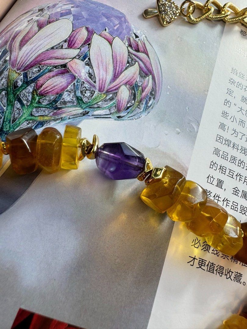 #PN489 Urban Edge | Freshwater Pearl & Beeswax Necklace | Big Purple Baroque Pearl|Purple Quartz